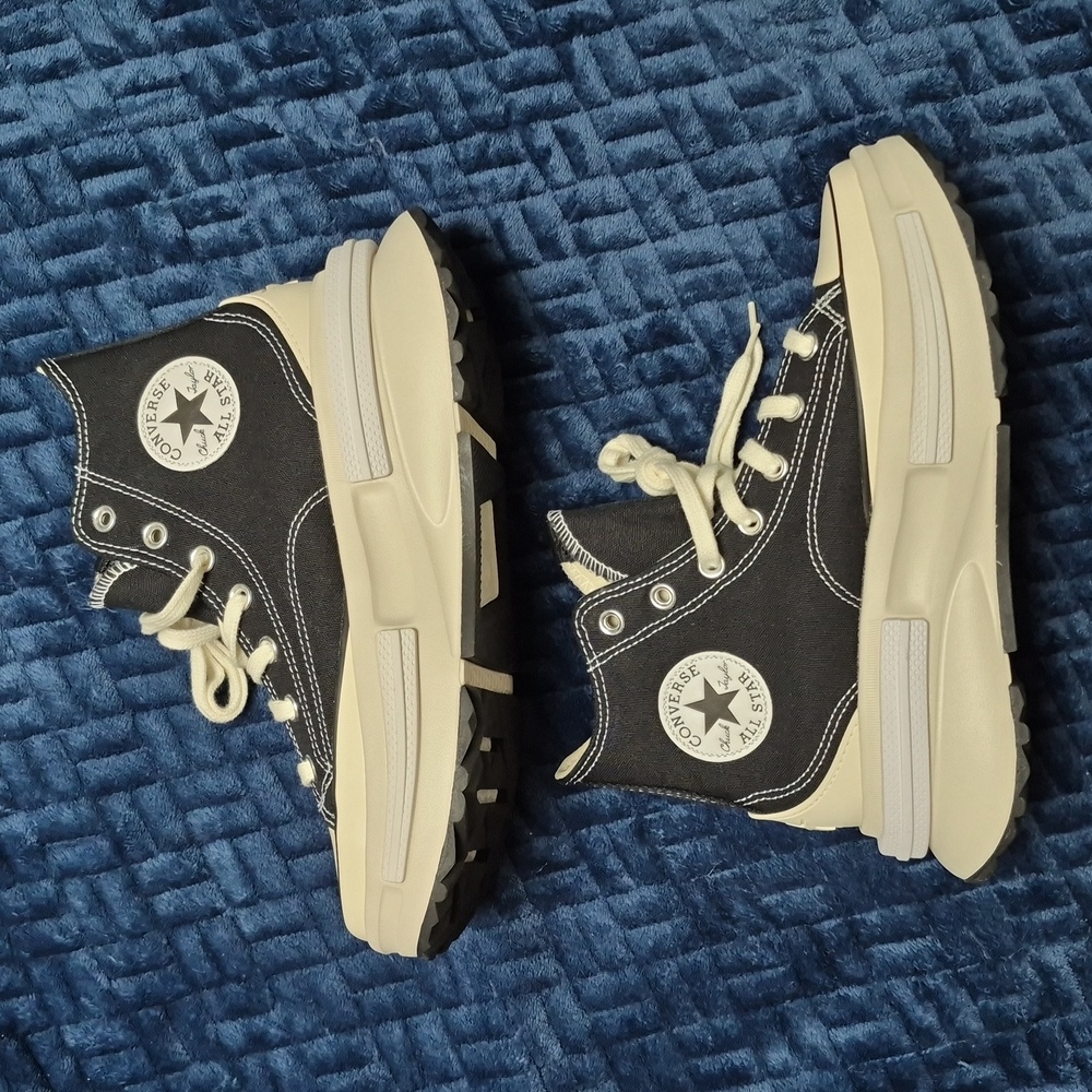 Converse Run Star Legacy CX High Tops In Black Size 6.5M/8W, New In Box - Picture 9 of 14